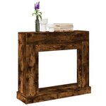 VidaXL Cadre de cheminée chêne fumé 100x30x87 5 cm bois d'ingénierie