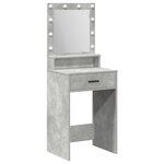 vidaXL Coiffeuse Gris béton 50 x 41 x 135 cm Bois d'ingénierie