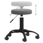 vidaXL Chaise de salle à manger Gris foncé Velours