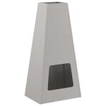 vidaXL Braise Marron 50 x 35 x 100 cm Acier résistant aux intempéries