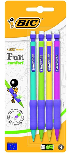 Pochette de 4 Porte-mines Matic Grip 0 7 HB BIC