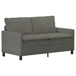 vidaXL Ensemble de Canapés 2 Pièces Gris clair Tissu