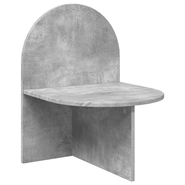 vidaXL Table de chevet Gris béton 48 x 49 x 65 cm Bois d’ingénierie