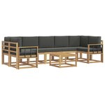vidaXL Ensemble de canapés d'extérieur 6 pc