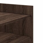 vidaXL Table basse chêne marron 80x50x50 cm Bois d'ingénierie