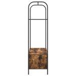 vidaXL Porte-vêtements Marron 100 x 44 x 160 cm Bois d'ingénierie