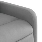 vidaXL Fauteuil inclinable Gris clair Tissu
