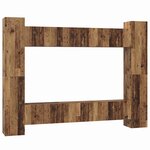 vidaXL Ensemble meuble TV 10 Pièces Bois ancien 30 5 x 30 x 90 cm