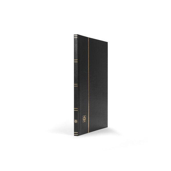 Classeur à bandes pour timbres 16 pages noires. Couleur - Noir