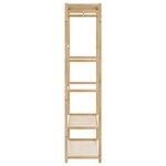 vidaXL Porte-vêtement avec étagères 110x40x175 cm bambou