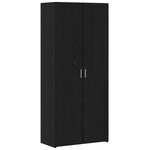 vidaXL Armoire de rangement Chêne noir 80 x 41 x 225 cm