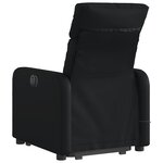vidaXL Fauteuil inclinable de massage électrique noir similicuir