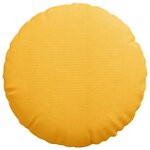 vidaXL Coussins de siège 2 Pièces Jaune clair Ø 50 cm