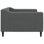 vidaXL Lit de repos sans matelas gris foncé 90x190 cm tissu