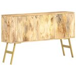 vidaXL Buffet 118x30x75 cm Bois de manguier massif