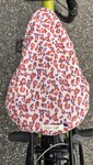 Le couvre-selle imperméable & bicolore Léopard violet