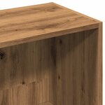 vidaXL Bibliothèque chêne artisanal 36x30x143 cm bois d'ingénierie