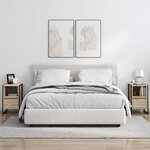 vidaXL Table de chevet Sonoma 39 5 x 30 x 50 cm Bois d'ingénierie