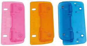 Perforateur de poche pour 3 Feuilles Coloris assortis Bleu  Orange OU Vert WEDO