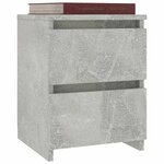 vidaXL Tables de chevet 2 Pièces Gris béton 30x30x40 cm Bois d’ingénierie