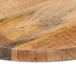 vidaXL Dessus de table Ø 60x2 5 cm rond bois massif de manguier brut