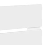 vidaXL Tête de lit Blanc 90 cm Bois d'ingénierie