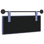vidaXL Tête de lit suspendue Bleu denim Tissu