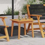 vidaXL Table d'appoint 45x45x40 cm Bois massif d'acacia