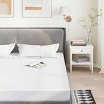 vidaXL Protège-matelas blanc 140x200 cm imperméable