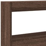 vidaXL Armoire tête de lit avec LED chêne marron 160x17x102 cm
