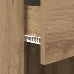 vidaXL Cabinet de chevet avec tiroir chêne artisanal 50 x 36 x 60 cm