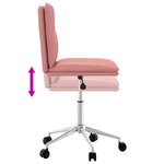 vidaXL Chaise à manger rose similicuir
