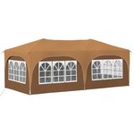 vidaXL Tente de fête pop-up 575 x 288 x 245 cm Beige Tissu Oxford
