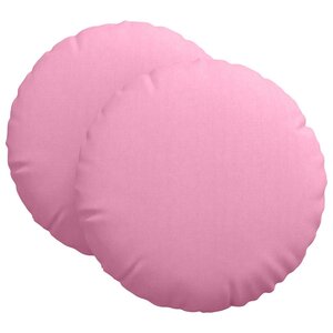 vidaXL Coussins de siège 2 pc Tissu Rose Ø80 x 29 cm