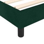 vidaXL Sommier à lattes de lit et matelas Vert foncé 140x200cm Velours