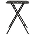 Table de jardin pliable vidaXL - Anthracite - 55x55x73 cm - Acier
