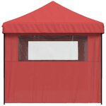 vidaXL Tente de réception pliable escamotable avec 3 parois latérales