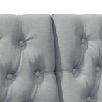 vidaXL Tête de lit capitonnée Gris clair 140 cm Pin massif