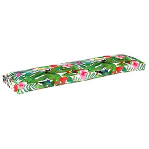 vidaXL Coussin pour banc de palette Floral Multicolore 150 x 40 x 8 cm