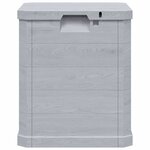 vidaXL Boîte de rangement de jardin 90 L Gris clair