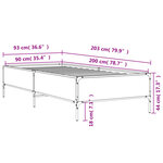 vidaXL Cadre de lit sans matelas noir 90x200 cm