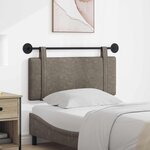 vidaXL Tête de lit suspendue Gris PU antique