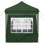 vidaXL Tente de fête pop-up 195 x 195 x 245 cm Vert Tissu Oxford
