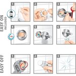 Stockeur ® Moon pour Papier Toilette Mat Arrondi Sans Perçage x 5 TESA