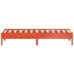 vidaXL Cadre de lit sans matelas cire marron 100x200cm bois pin massif