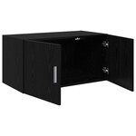 vidaXL Meuble mural Chêne noir 80 x 42.5 x 40 cm Bois d'ingénierie