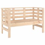 vidaXL Banc de jardin 111 5x53x71 cm bois massif de pin