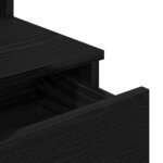 vidaXL Table de Toilette Chêne noir 96 x 40 x 142 cm Bois d'ingénierie