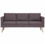 vidaXL Ensemble de canapé 2 Pièces tissu taupe