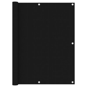 vidaXL Écran de balcon Noir 120x400 cm Tissu Oxford